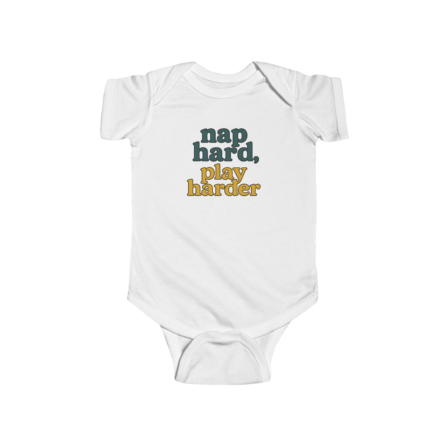 Nap Hard, Play Harder - Baby Bodysuit - Meadow