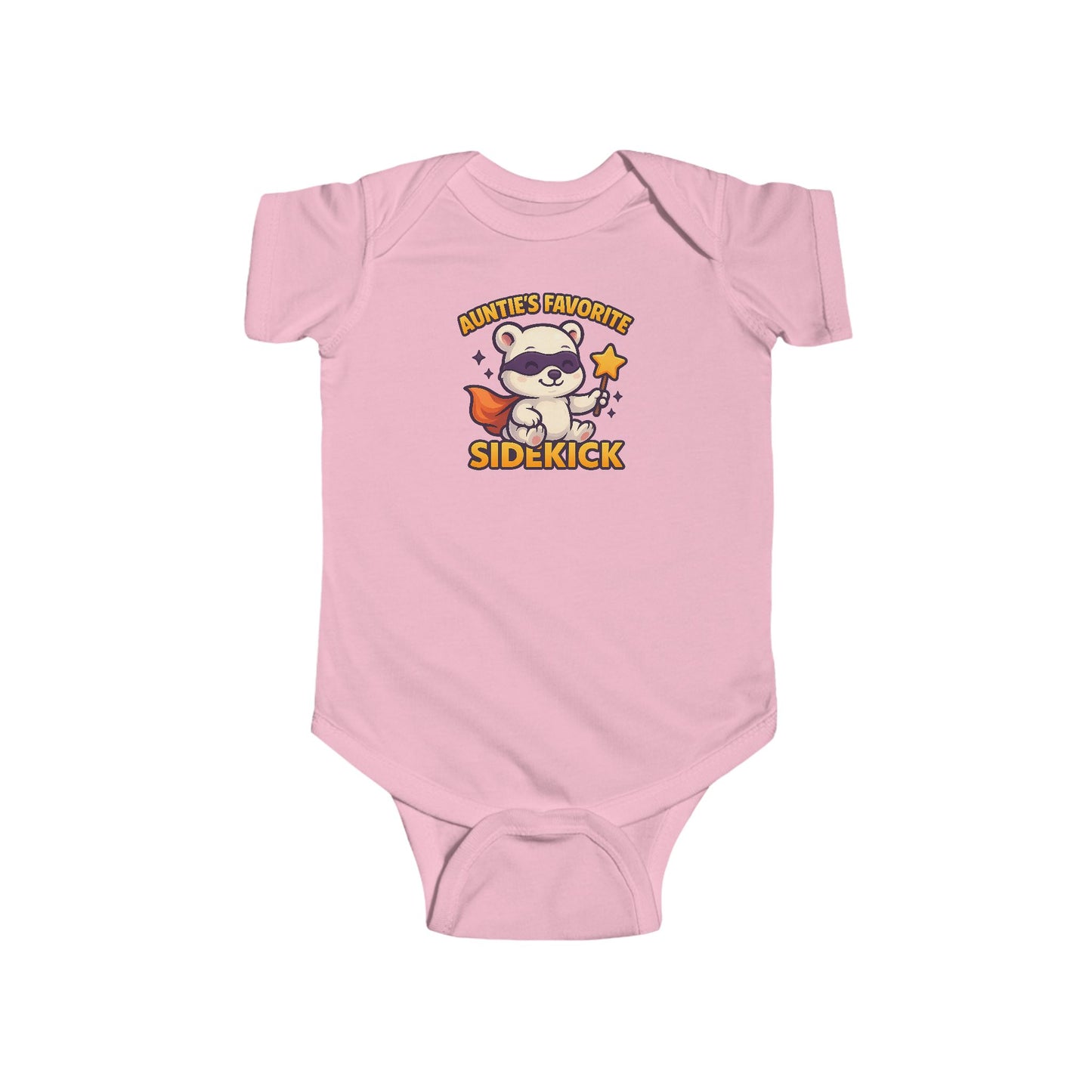 Auntie's Favorite Sidekick - Baby Bodysuit - Super Polar Bear