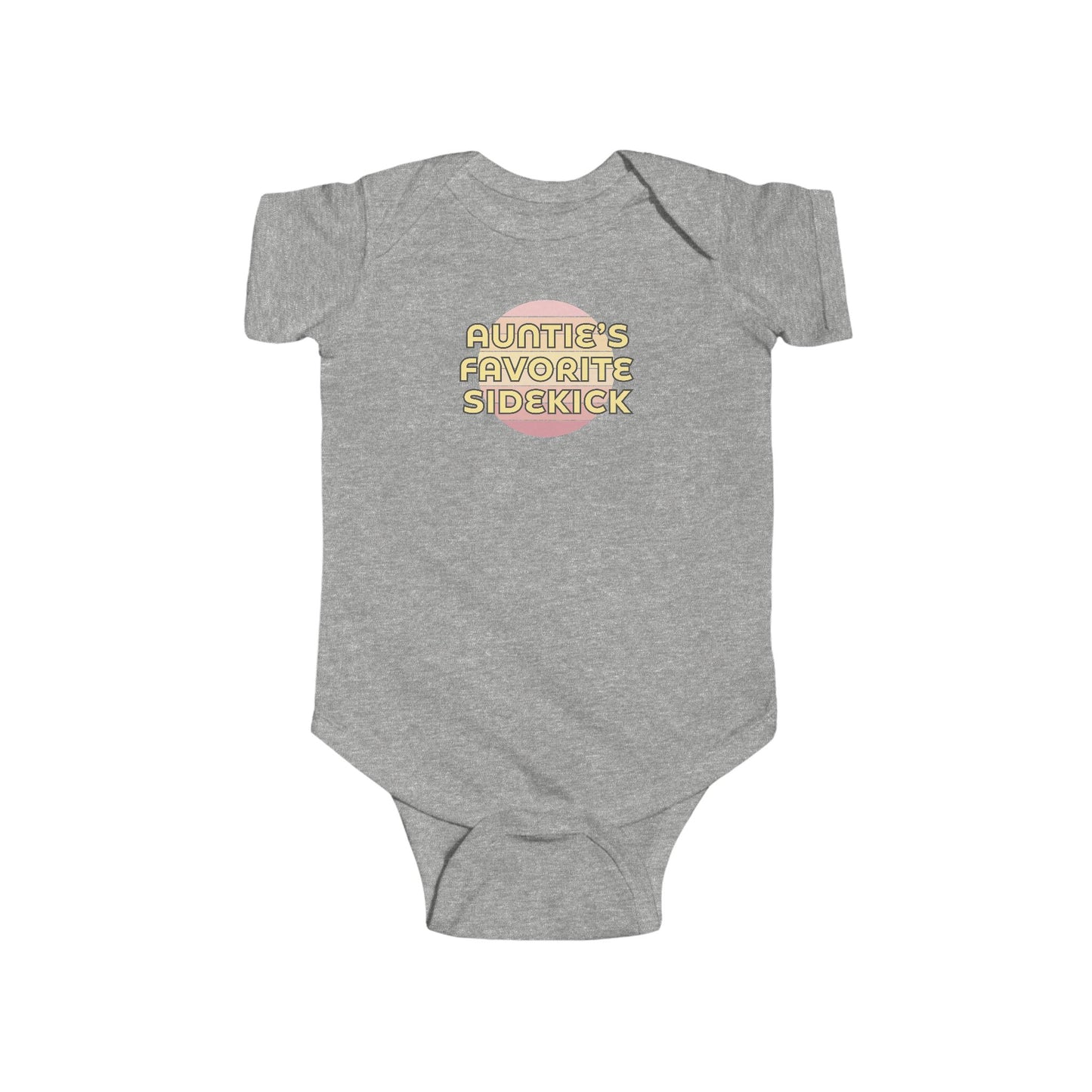 Auntie's Favorite Sidekick - Baby Bodysuit - on Savannah Sunset