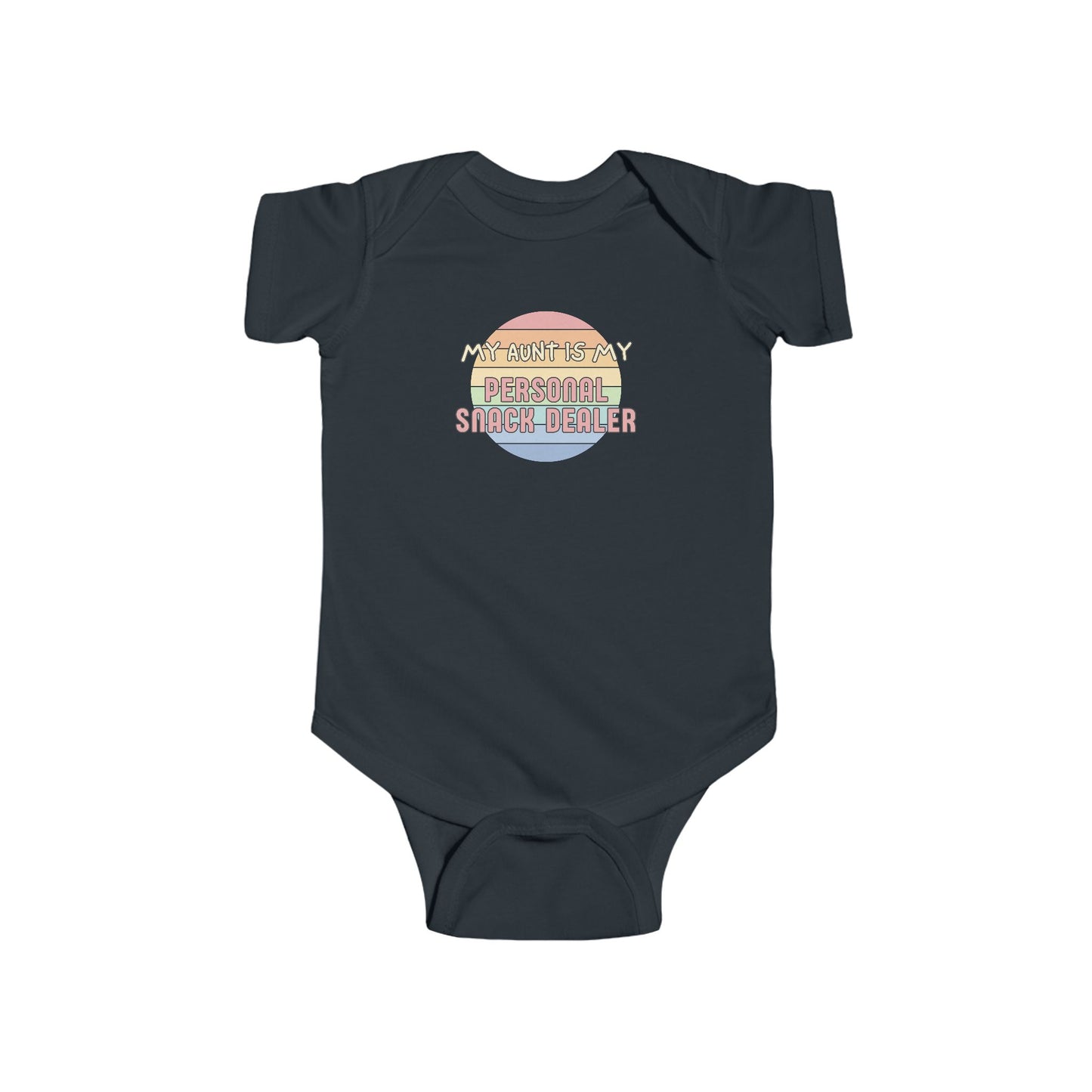 My Aunt is My Personal Snack Dealer - Baby Bodysuit - on San Diego Sunset