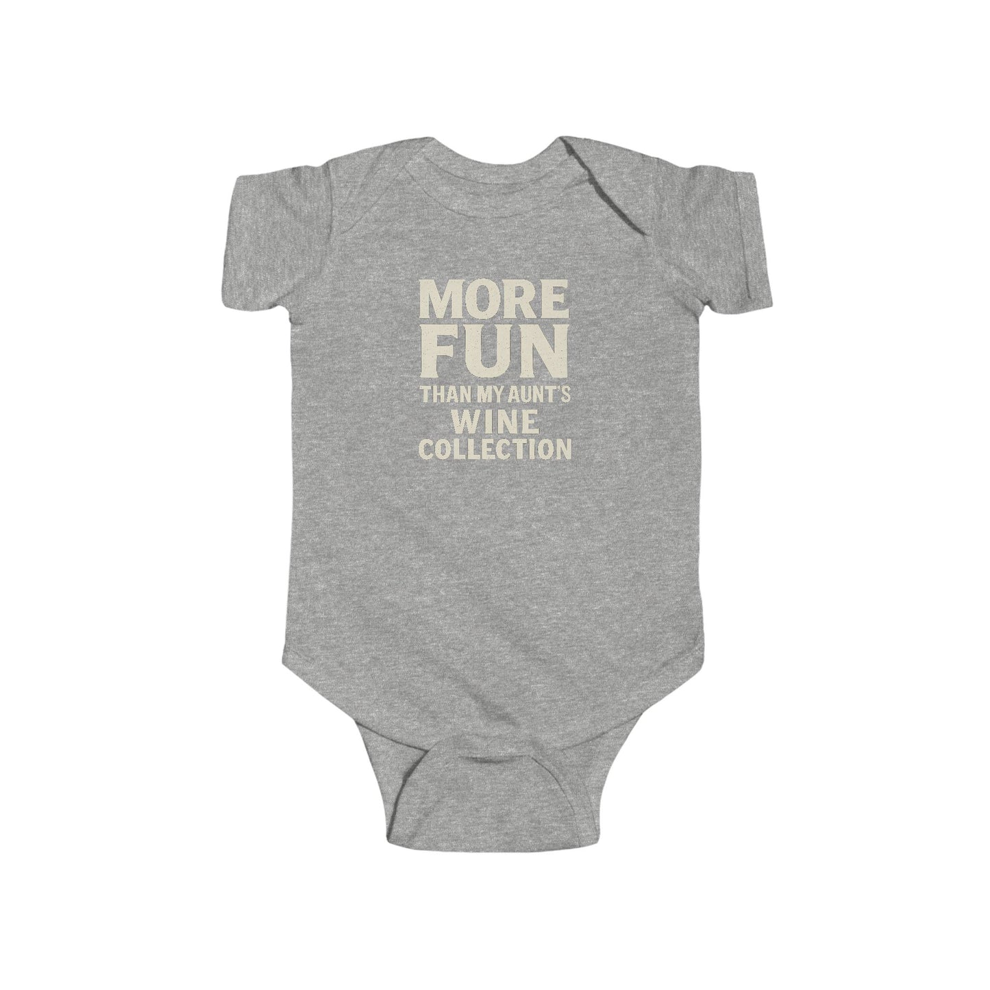 More Fun than my Aunt's Wine Collection - Baby Bodysuit - Champagne Block