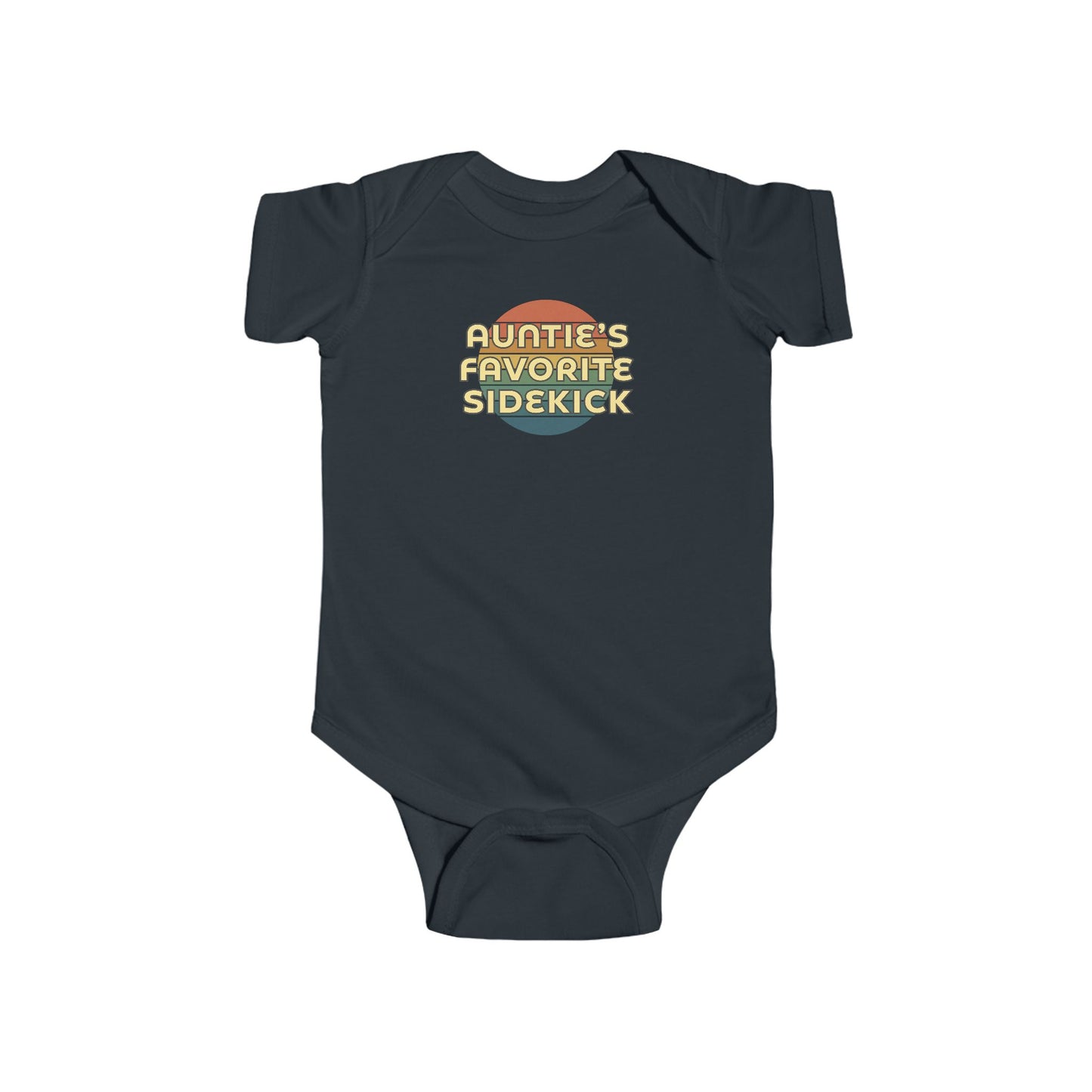 Auntie's Favorite Sidekick - Baby Bodysuit - on Denver Sunset