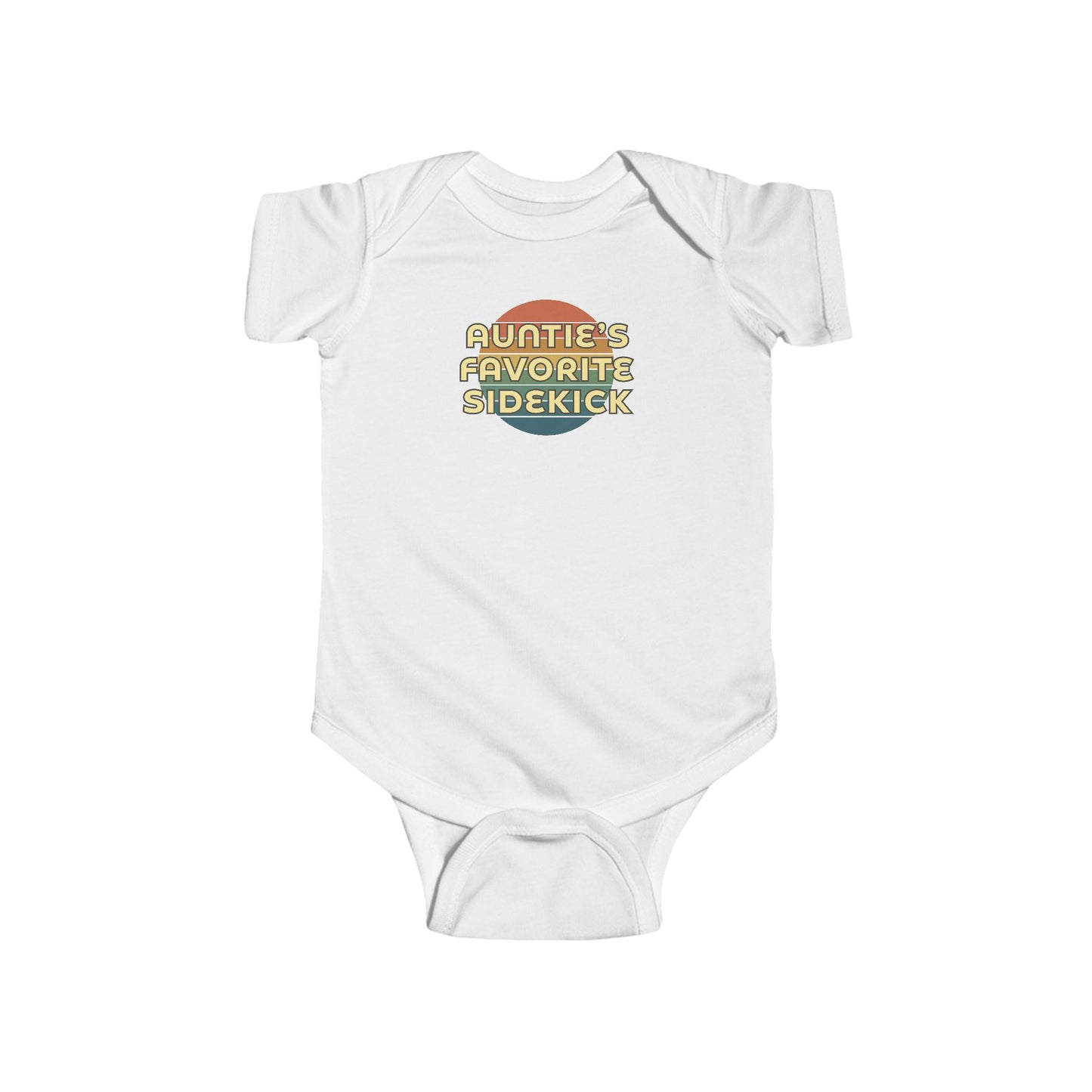 Auntie's Favorite Sidekick - Baby Bodysuit - on Denver Sunset