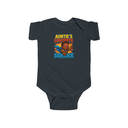 Auntie's Favorite Sidekick - Baby Bodysuit - Hero Jordan