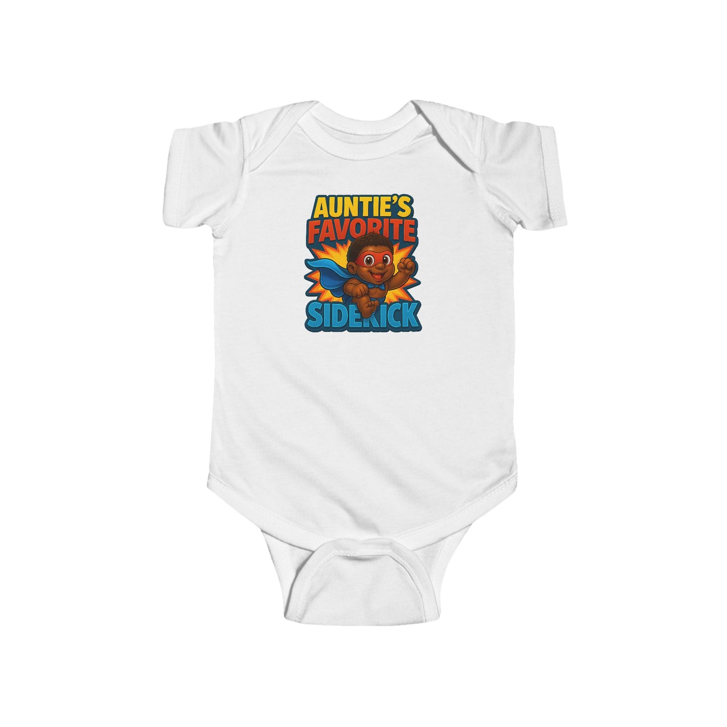 Auntie's Favorite Sidekick - Baby Bodysuit - Hero Jordan