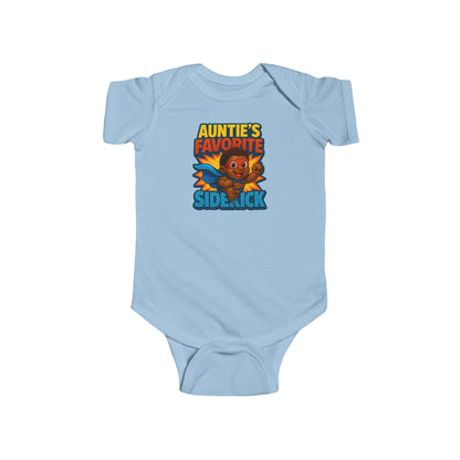 Auntie's Favorite Sidekick - Baby Bodysuit - Hero Jordan