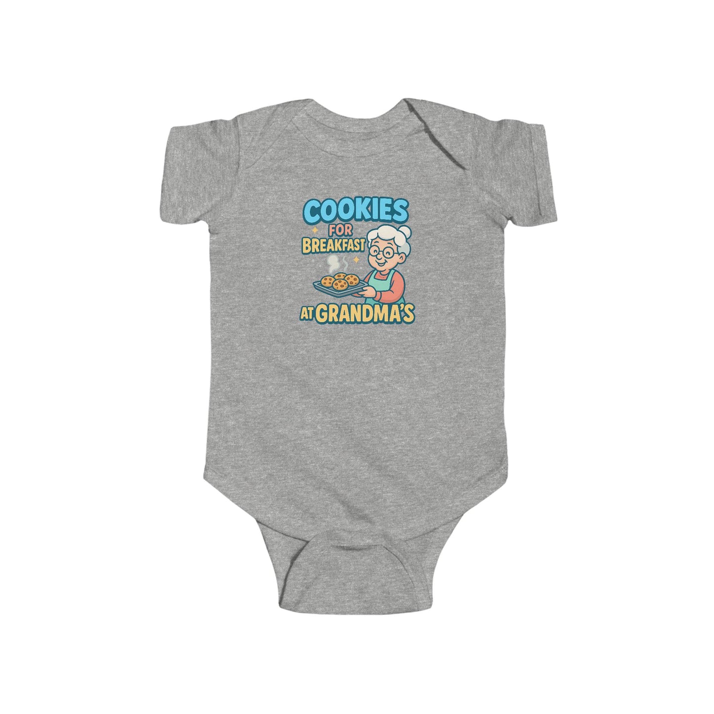 Cookies for Breakfast at Grandma's - Baby Bodysuit - Grandma's Best