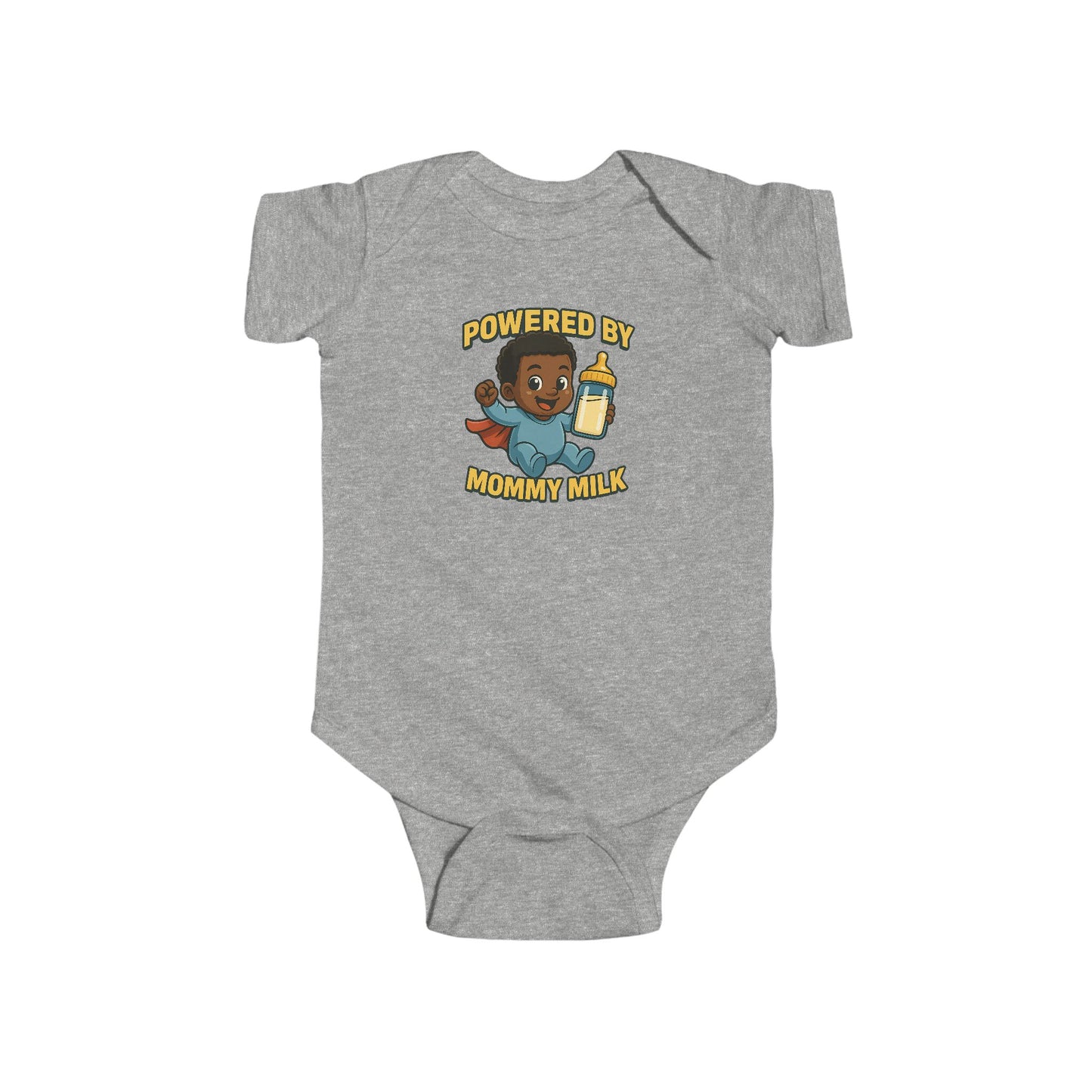 Powered by Mommy Milk - Baby Bodysuit - Hero Jordan