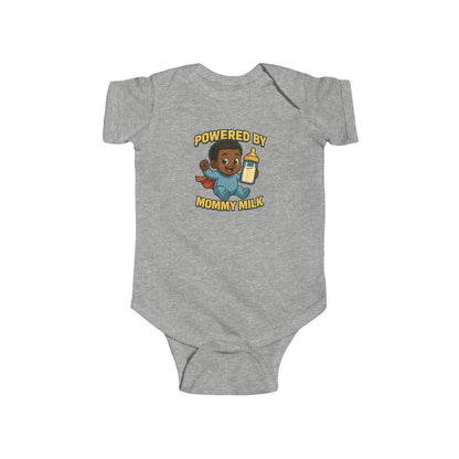 Powered by Mommy Milk - Baby Bodysuit - Hero Jordan