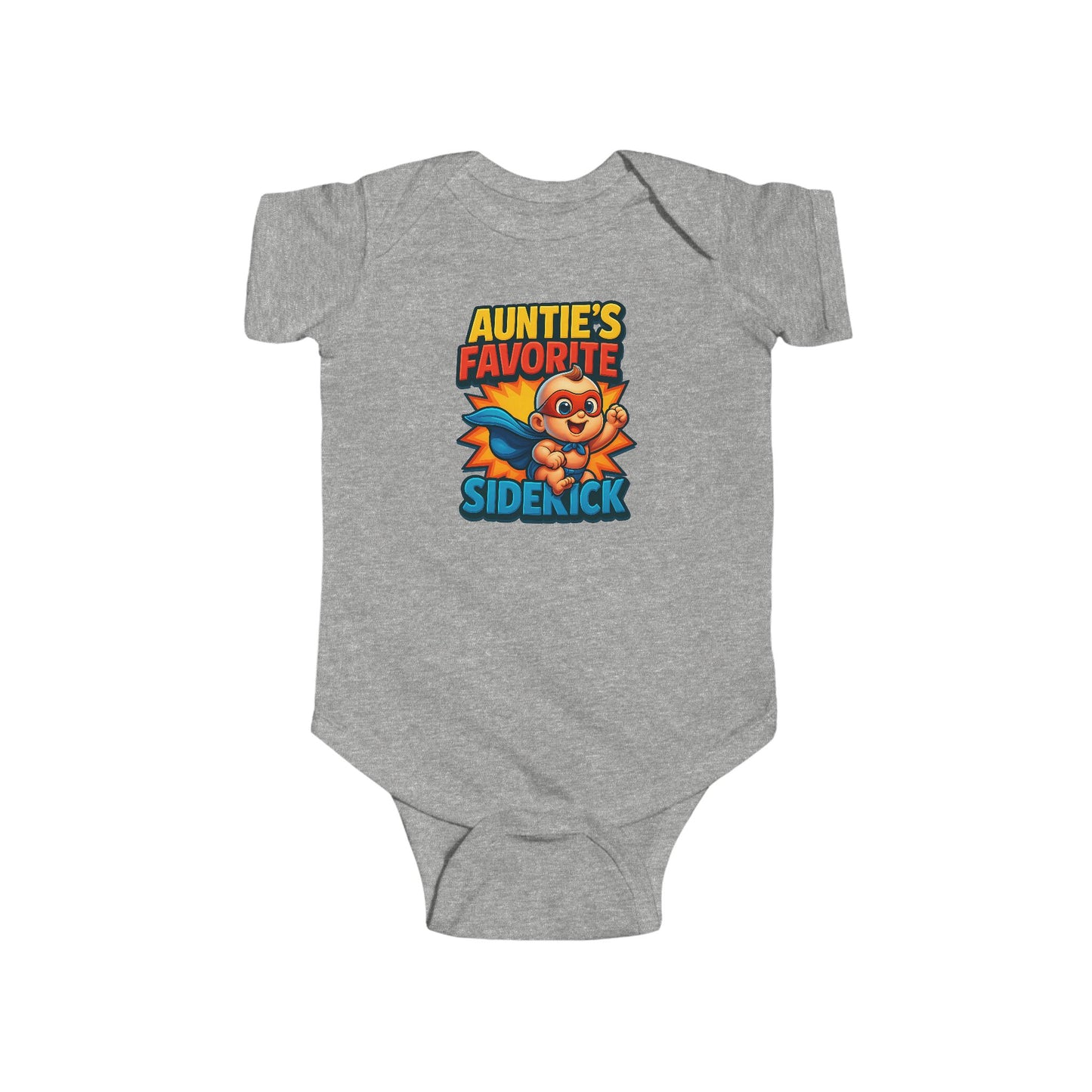 Auntie's Favorite Sidekick - Baby Bodysuit - Hero Jack