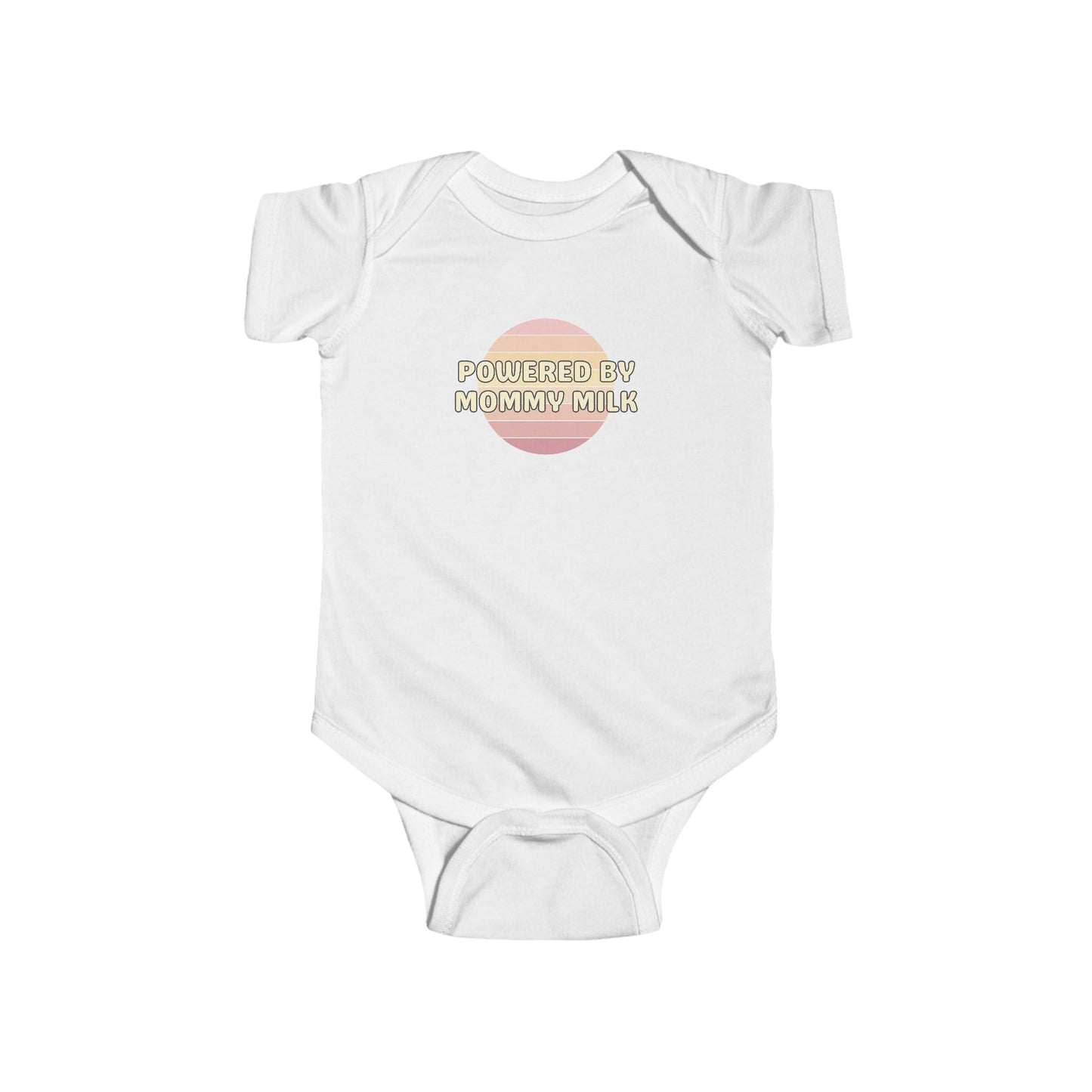 Powered by Mommy Milk - Baby Bodysuit - on Savannah Sunset