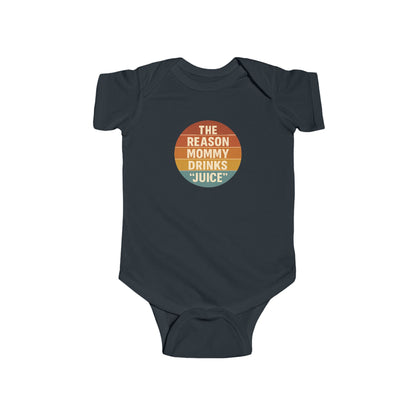 The Reason Mommy Drinks "Juice" - Baby Bodysuit - Seaside Sunset