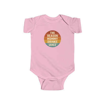 The Reason Mommy Drinks "Juice" - Baby Bodysuit - Seaside Sunset
