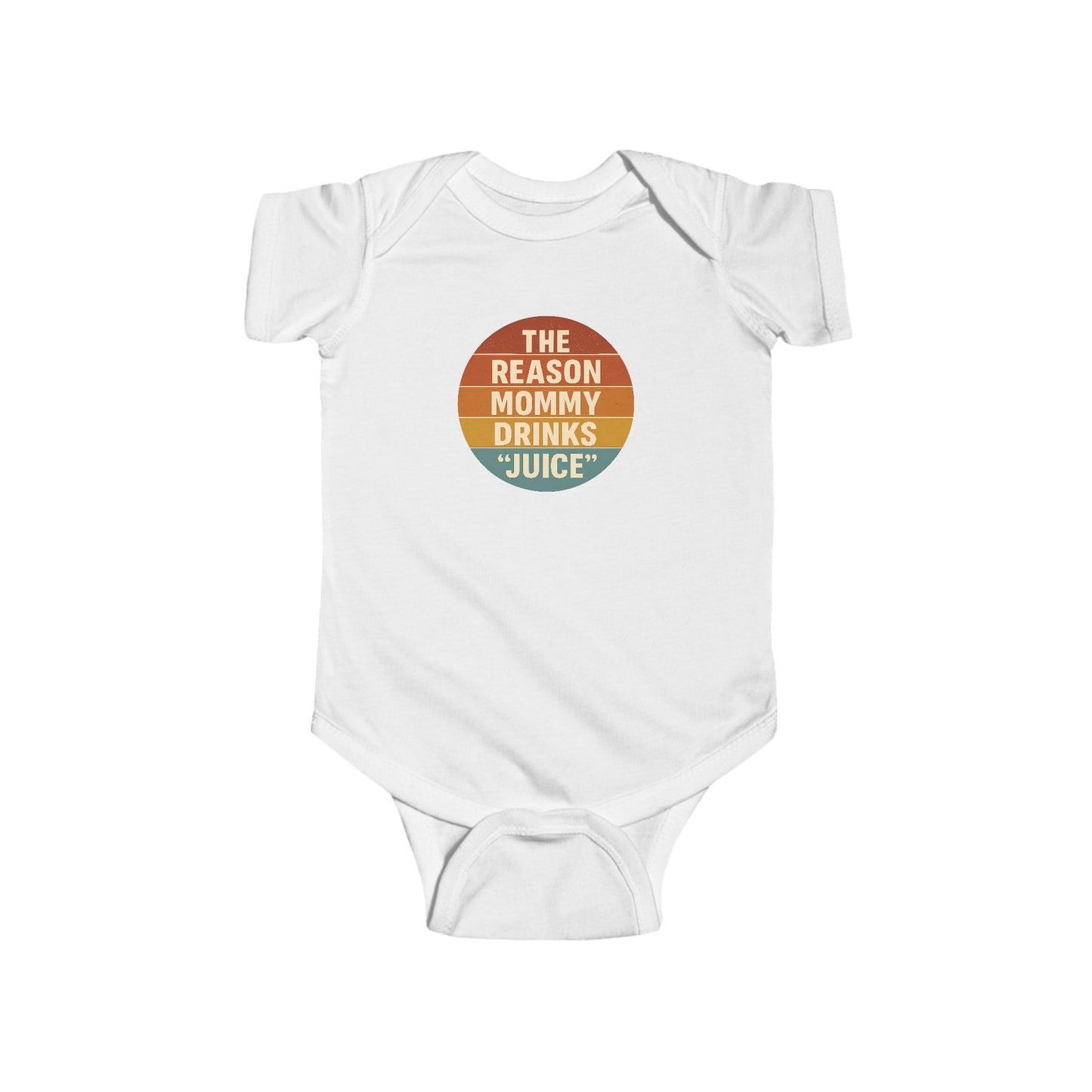 The Reason Mommy Drinks "Juice" - Baby Bodysuit - Seaside Sunset
