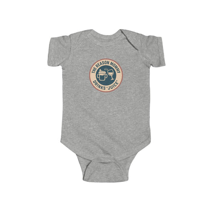 The Reason Mommy Drinks "Juice" - Baby Bodysuit - Blue Cheers Stamp