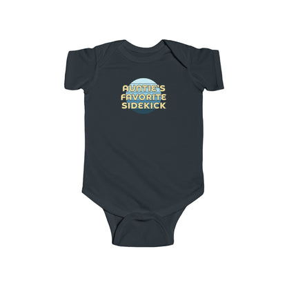 Auntie's Favorite Sidekick - Baby Bodysuit - on Seattle Sunset