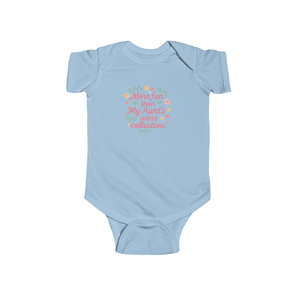 More Fun than my Aunt's Wine Collection - Baby Bodysuit - Garden Party