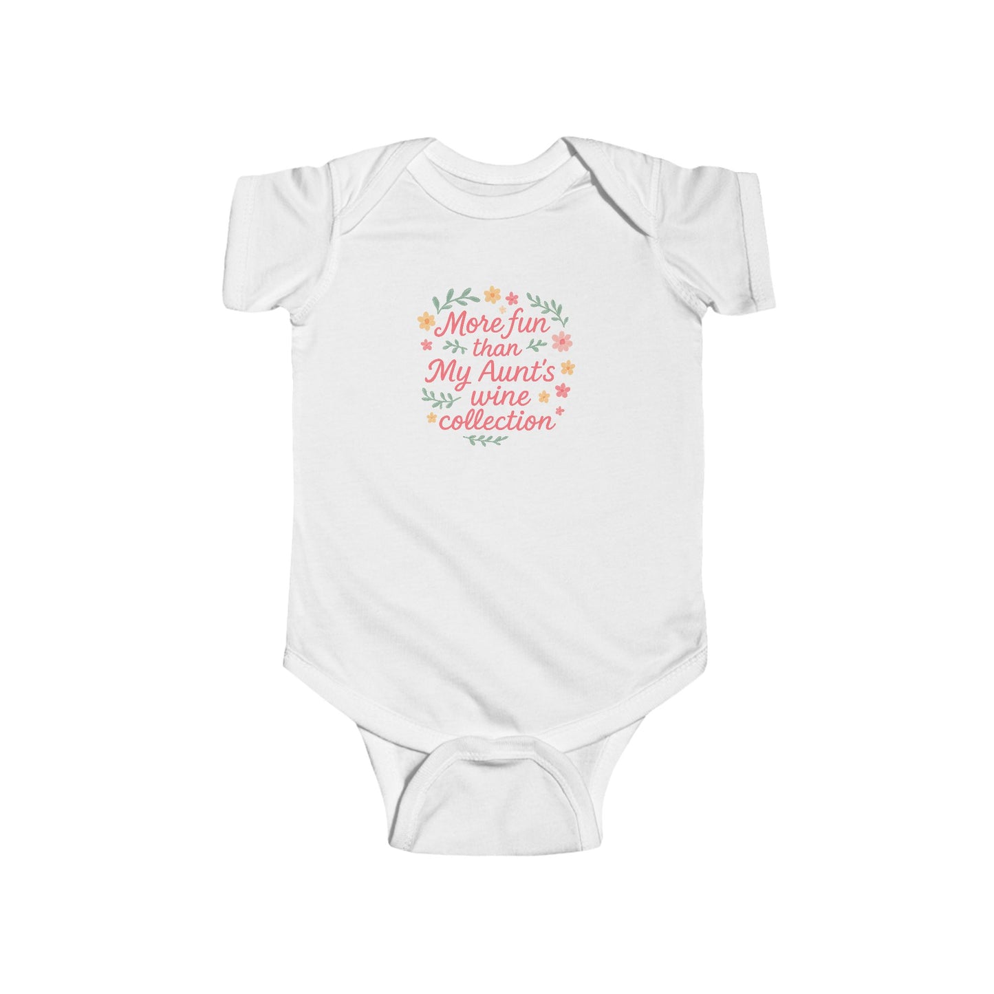 More Fun than my Aunt's Wine Collection - Baby Bodysuit - Garden Party