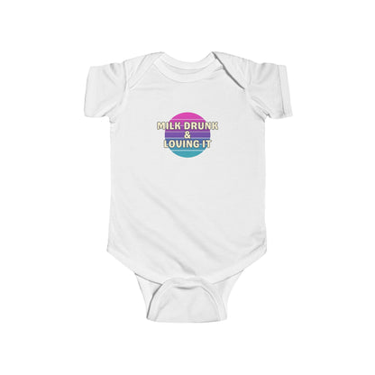 Milk Drunk and Loving It - Baby Bodysuit - on Dallas Sunset