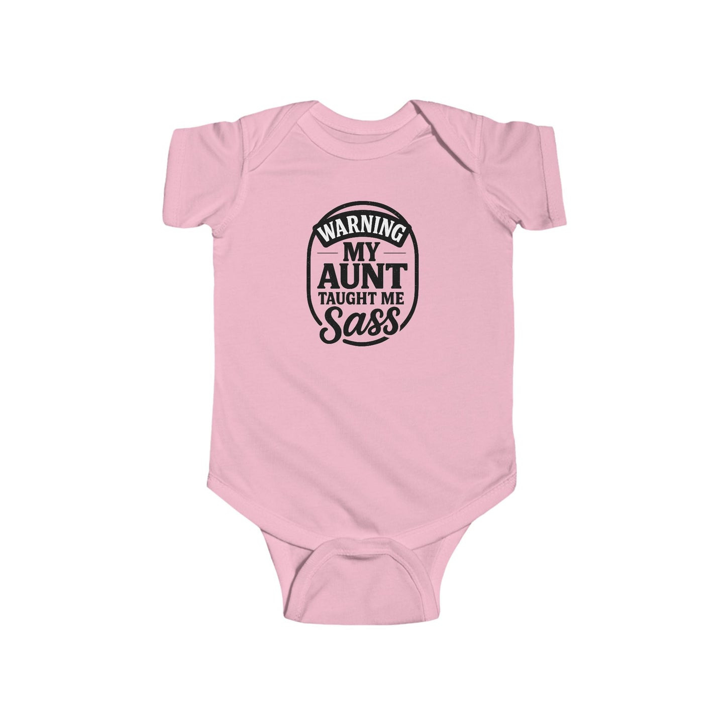 Warning, My Aunt Taught Me Sass - Baby Bodysuit - Huckleberry
