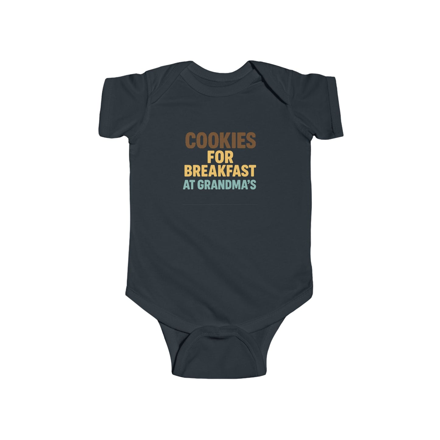 Cookies for Breakfast at Grandma's - Baby Bodysuit - Blocky
