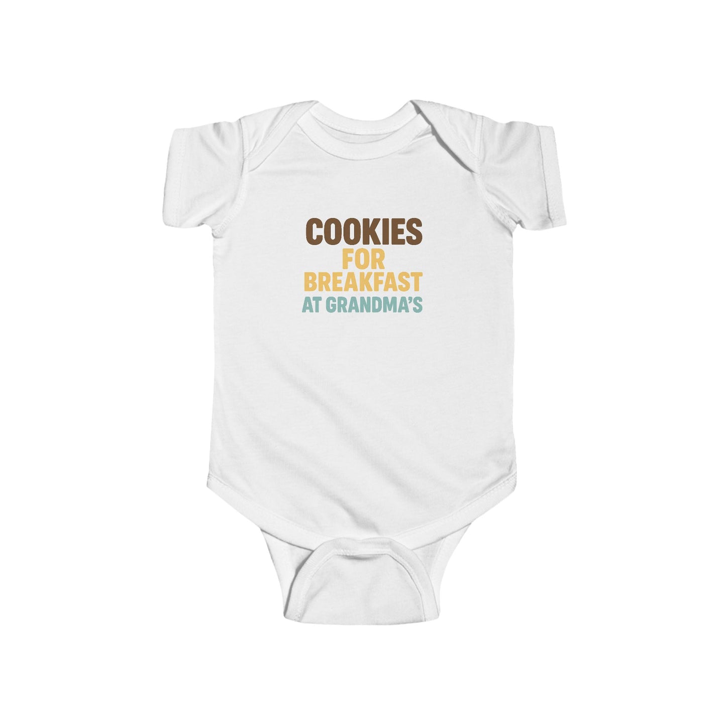 Cookies for Breakfast at Grandma's - Baby Bodysuit - Blocky