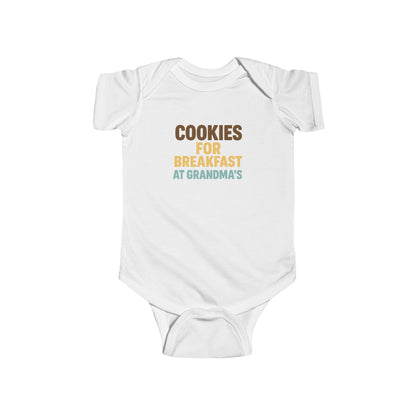 Cookies for Breakfast at Grandma's - Baby Bodysuit - Blocky