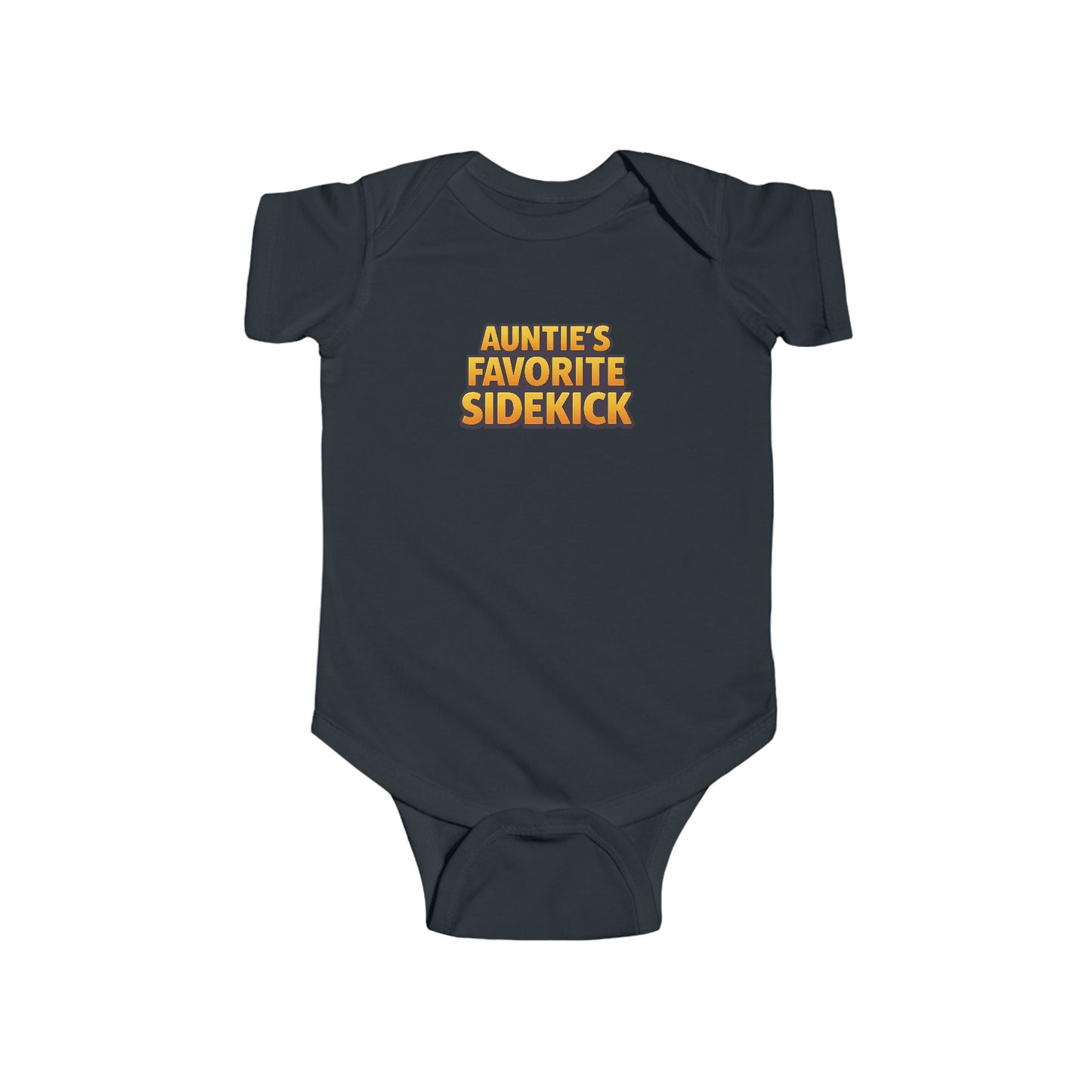 Auntie's Favorite Sidekick - Baby Bodysuit - Bold in Golden