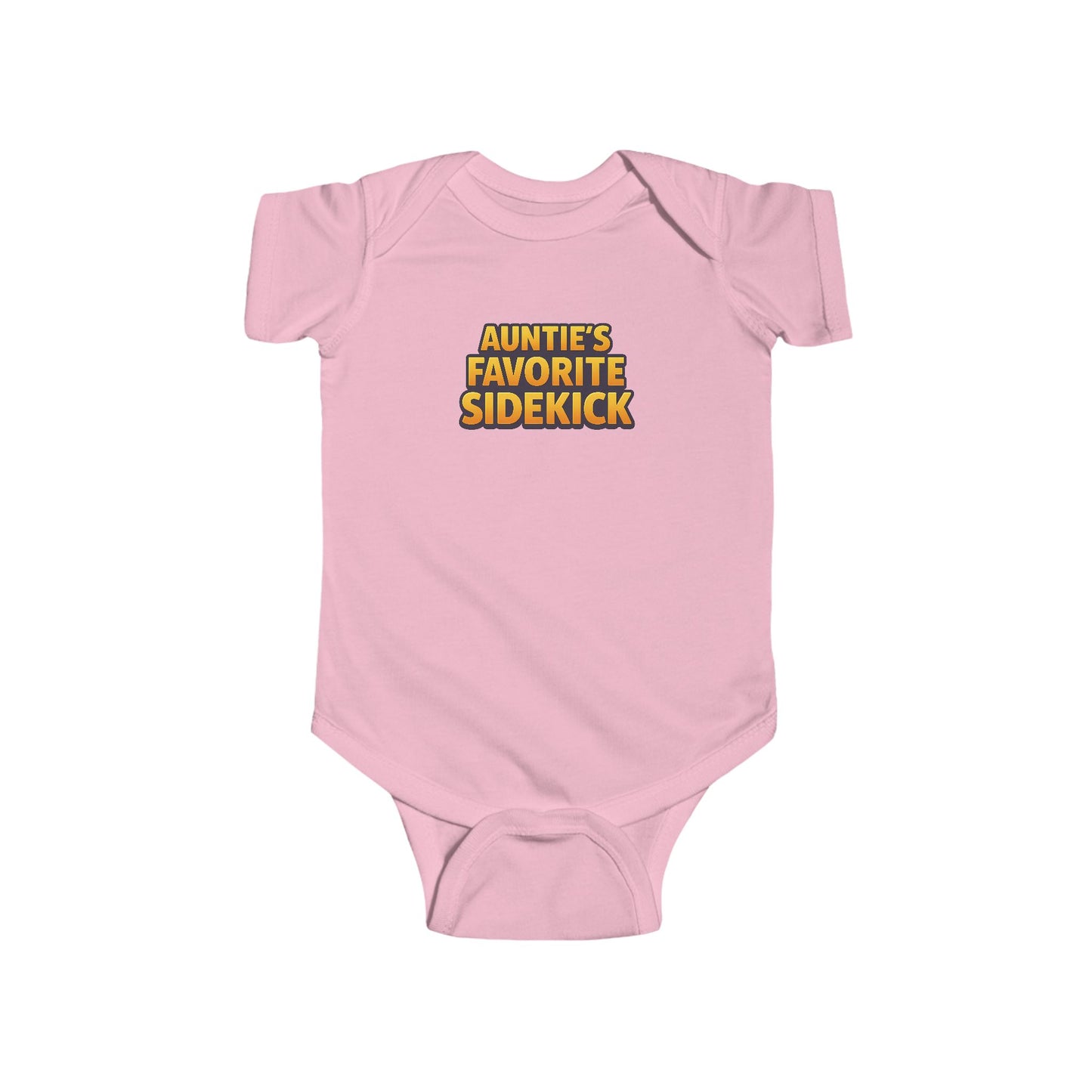 Auntie's Favorite Sidekick - Baby Bodysuit - Bold in Golden