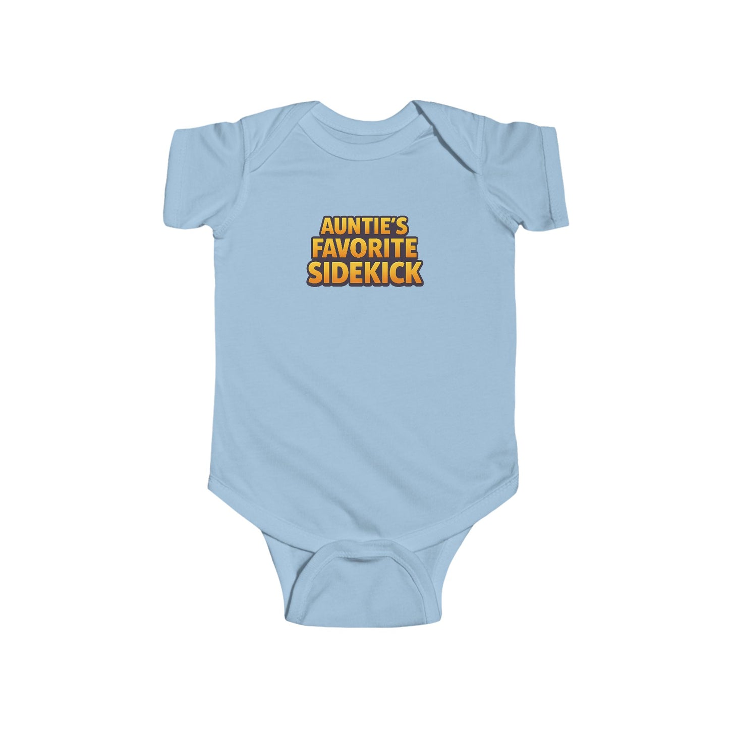 Auntie's Favorite Sidekick - Baby Bodysuit - Bold in Golden