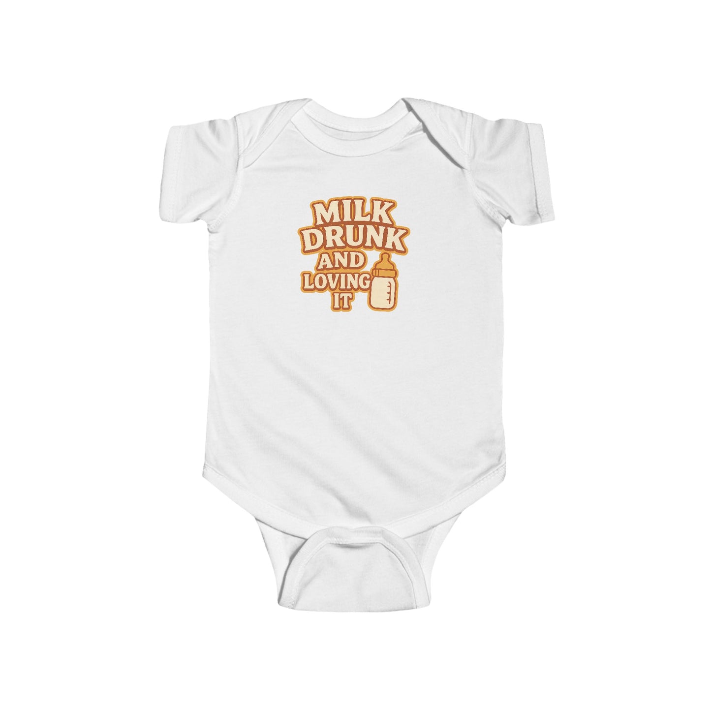 Milk Drunk and Loving It - Baby Bodysuit - Retro