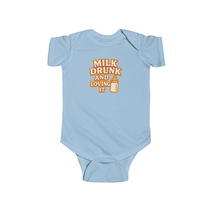 Milk Drunk and Loving It - Baby Bodysuit - Retro