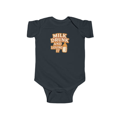 Milk Drunk and Loving It - Baby Bodysuit - Retro