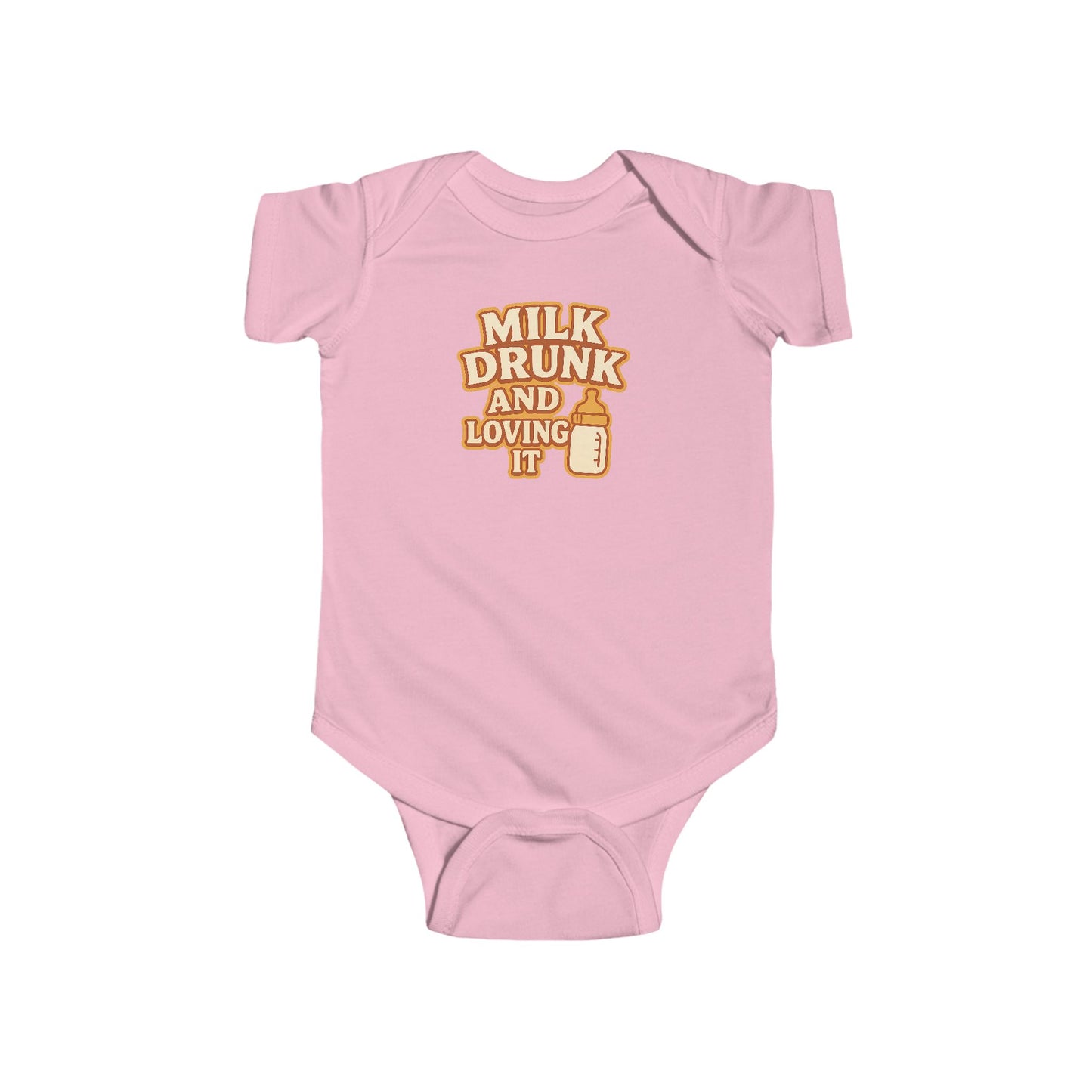 Milk Drunk and Loving It - Baby Bodysuit - Retro