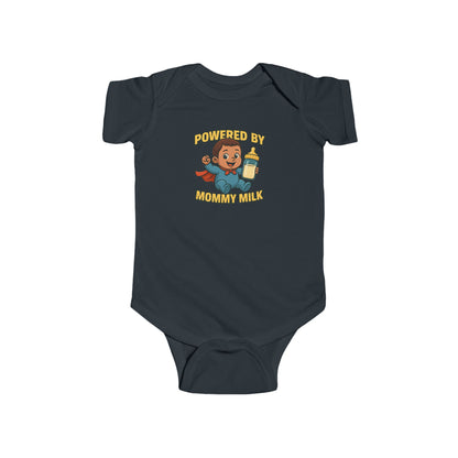 Powered by Mommy Milk - Baby Bodysuit - Hero Austin