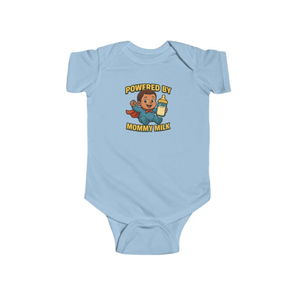 Powered by Mommy Milk - Baby Bodysuit - Hero Austin