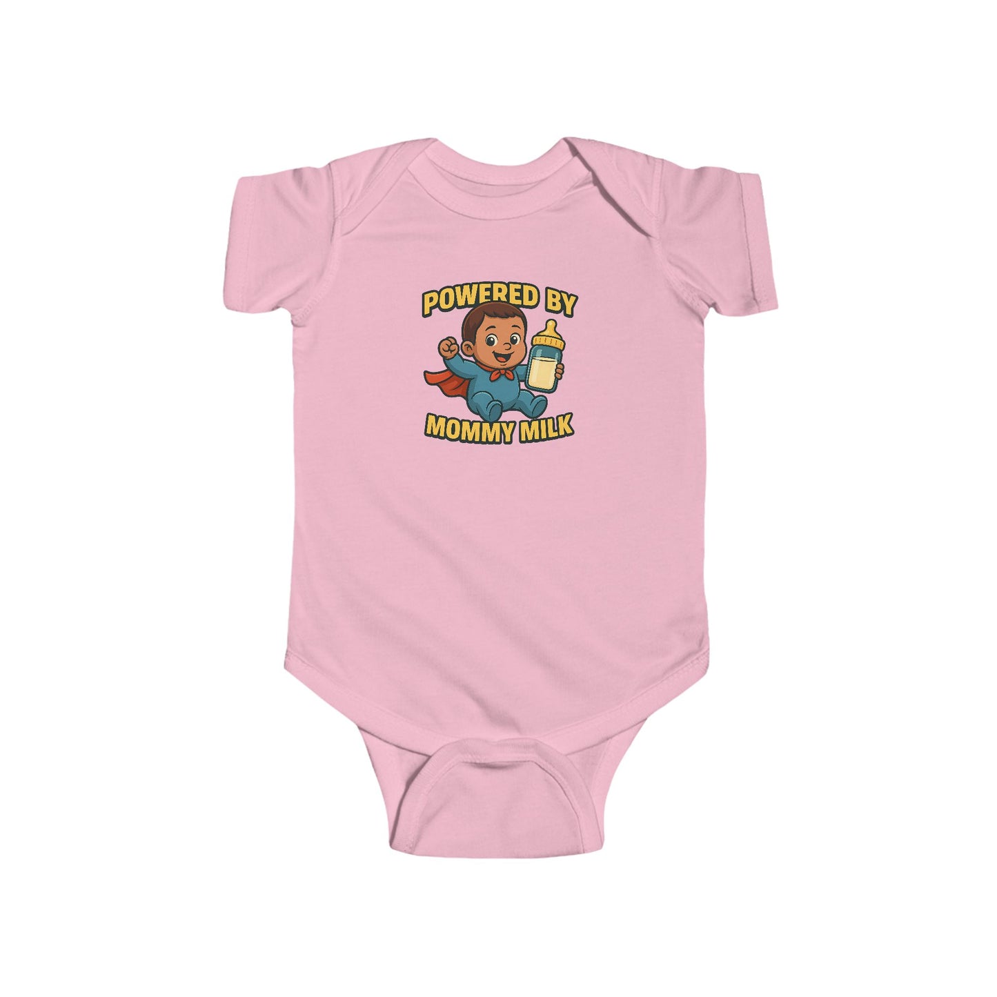 Powered by Mommy Milk - Baby Bodysuit - Hero Austin
