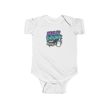Milk Drunk and Loving It - Baby Bodysuit - Graffiti