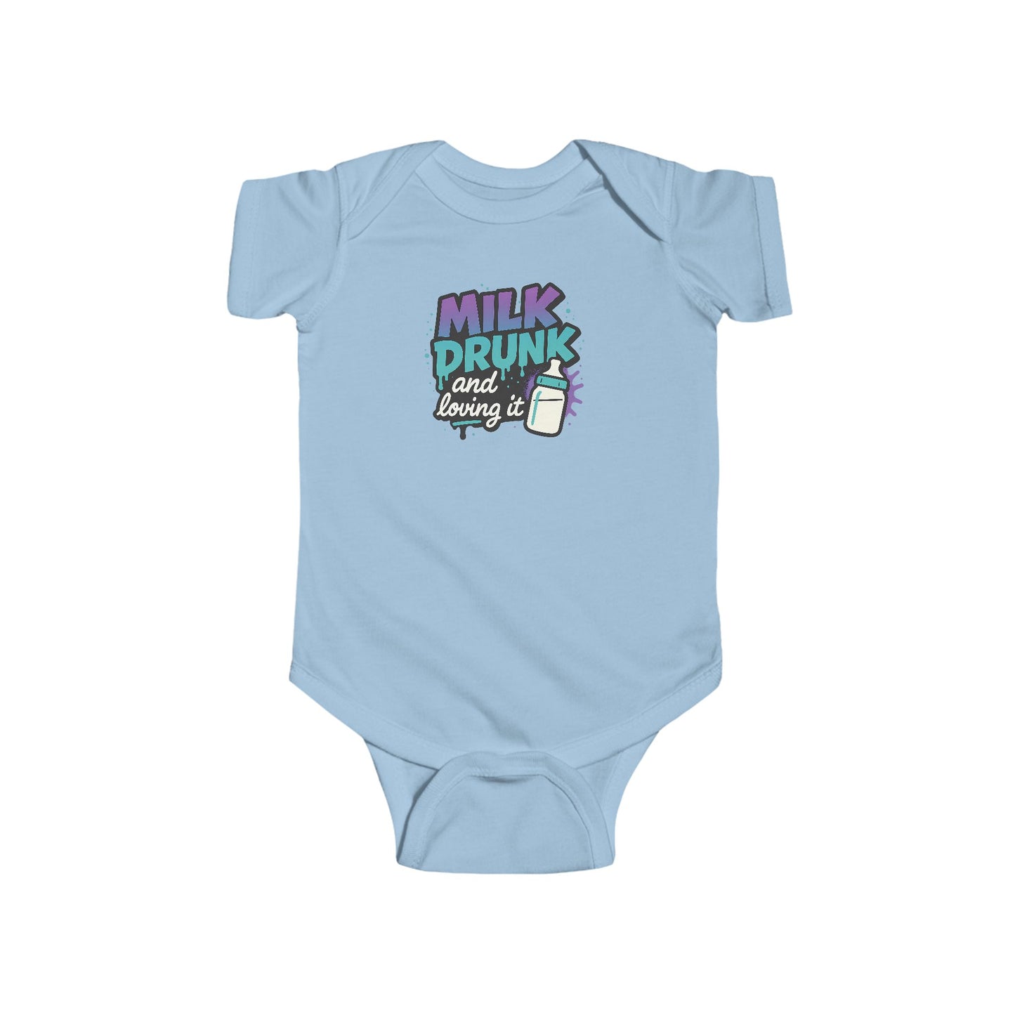 Milk Drunk and Loving It - Baby Bodysuit - Graffiti