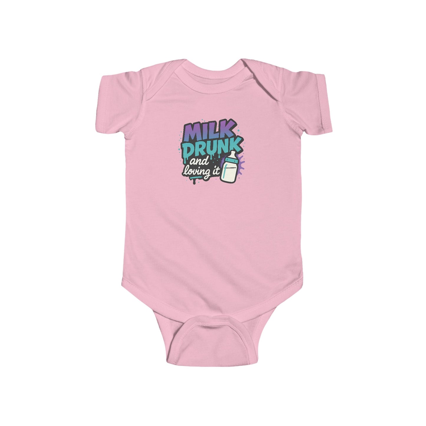 Milk Drunk and Loving It - Baby Bodysuit - Graffiti