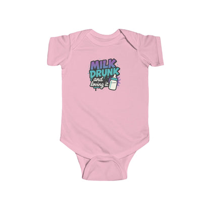 Milk Drunk and Loving It - Baby Bodysuit - Graffiti