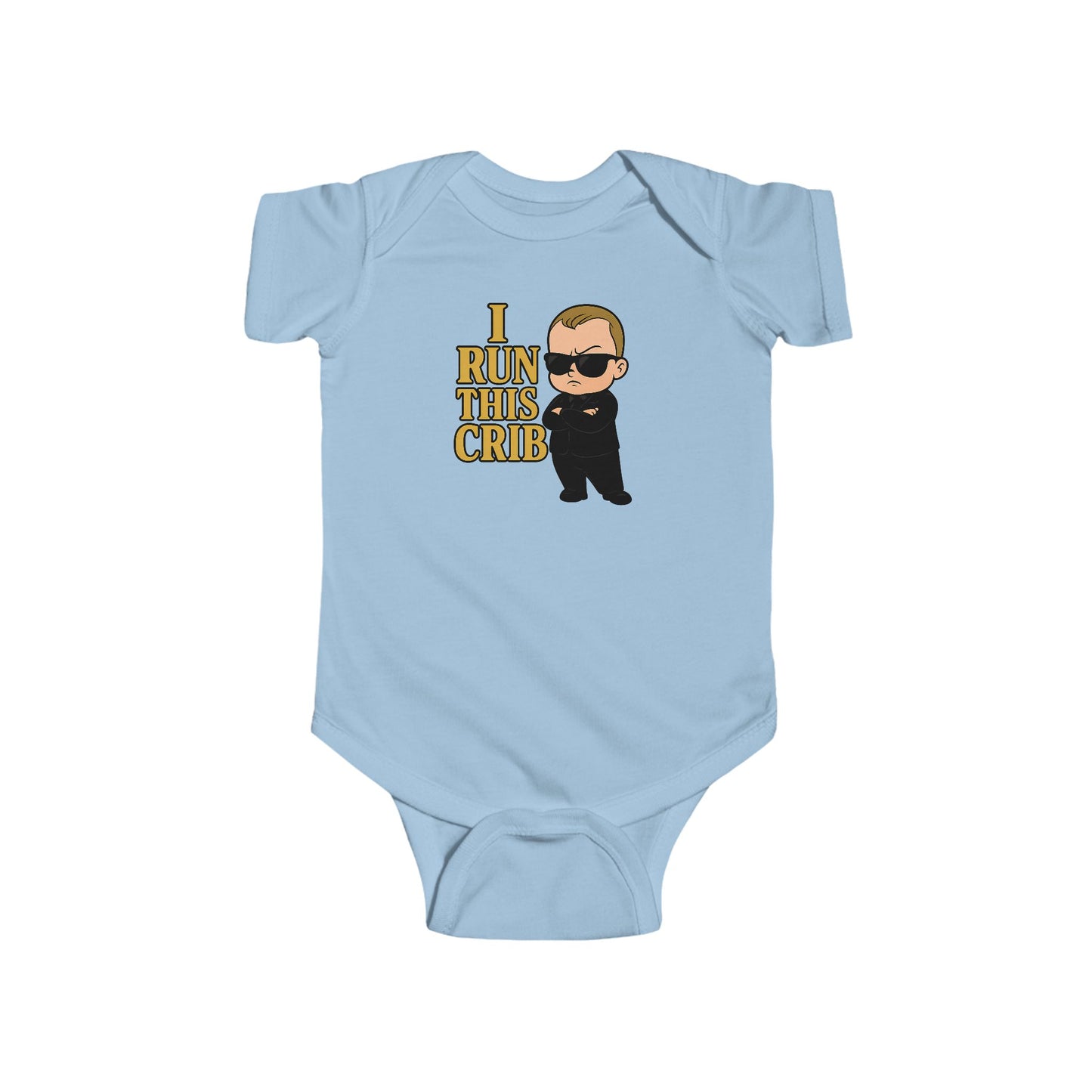 I Run This Crib - Baby Bodysuit - Boss Jack