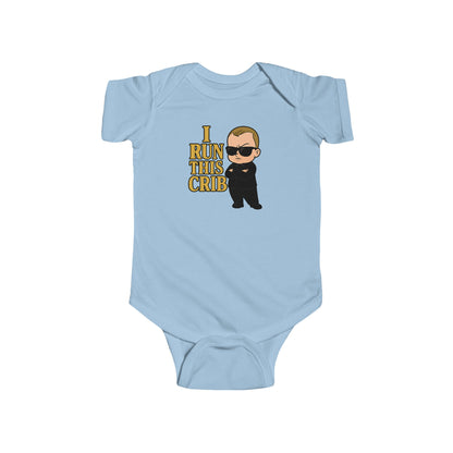 I Run This Crib - Baby Bodysuit - Boss Jack