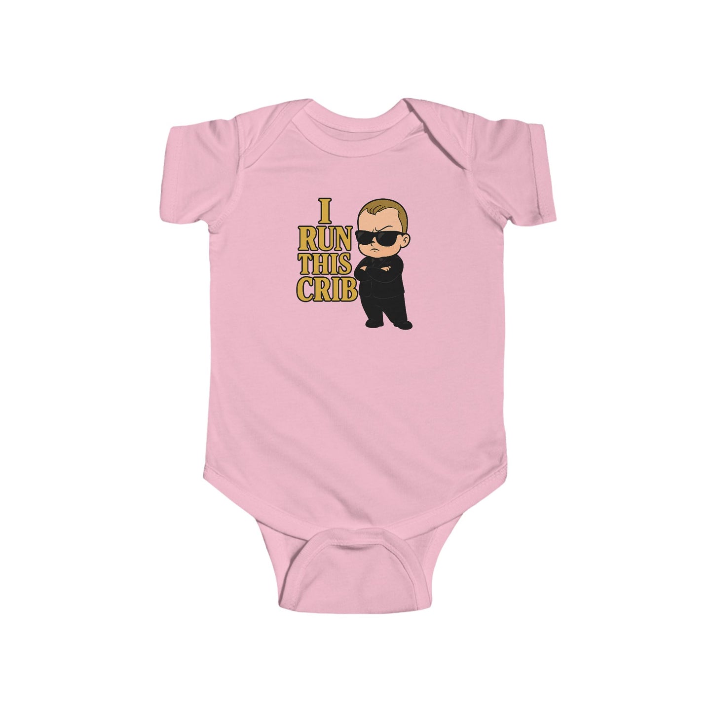 I Run This Crib - Baby Bodysuit - Boss Jack