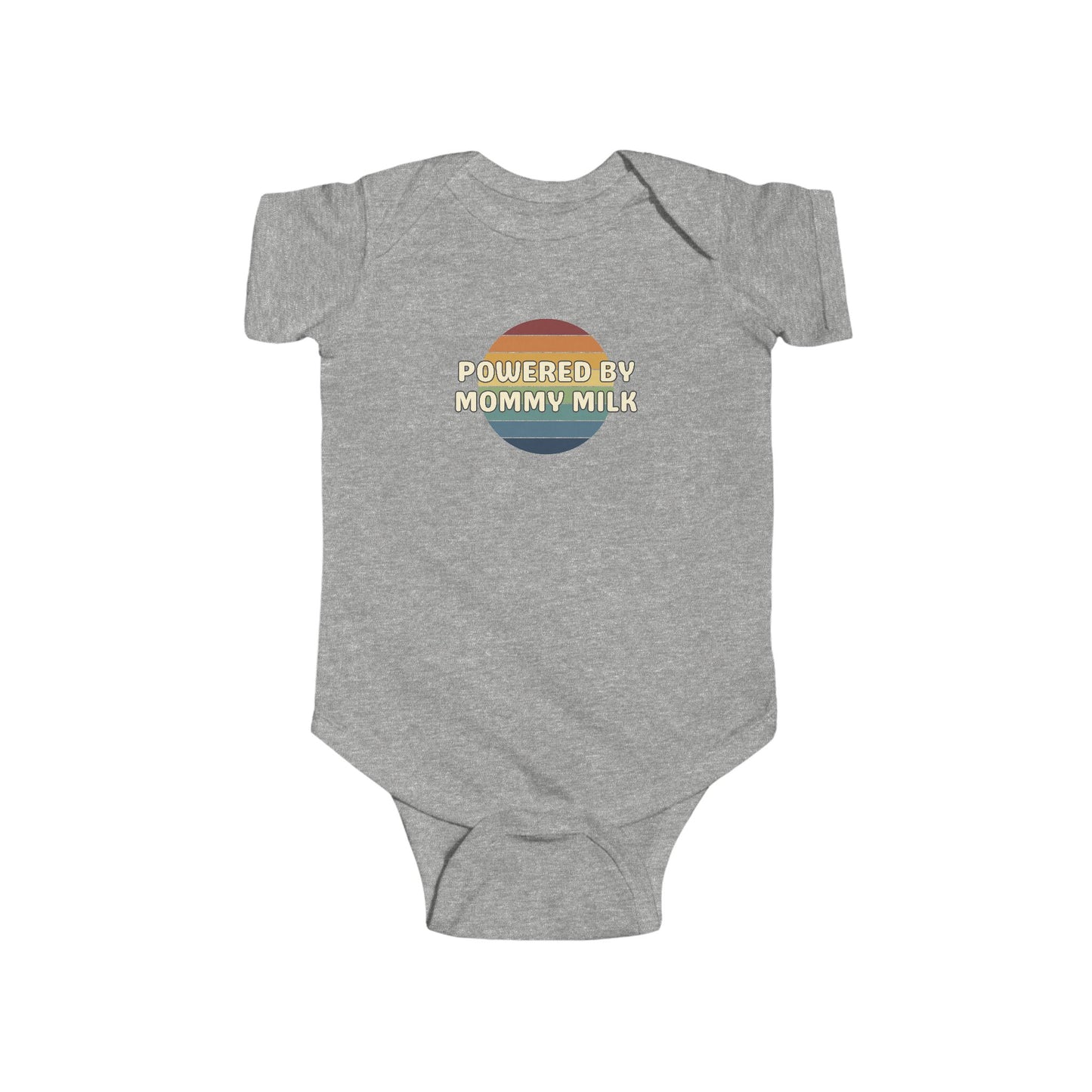 Powered by Mommy Milk - Baby Bodysuit - on Boston Sunset