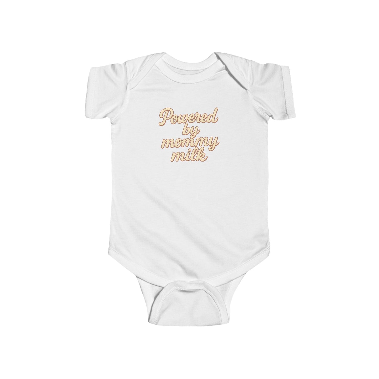 Powered by Mommy Milk - Baby Bodysuit - in Elegant Vanilla