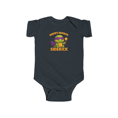 Auntie's Favorite Sidekick - Baby Bodysuit - Super Turtle