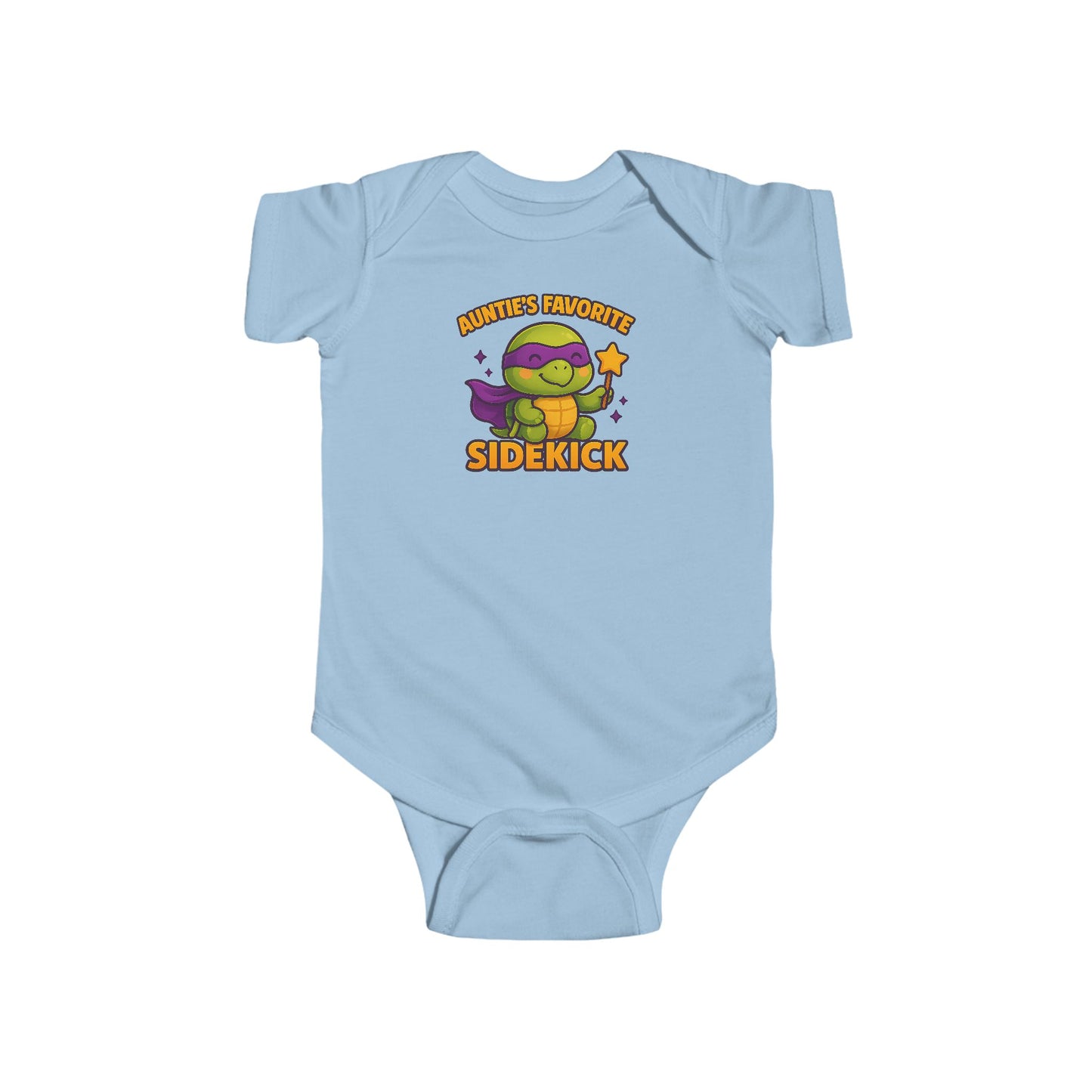 Auntie's Favorite Sidekick - Baby Bodysuit - Super Turtle