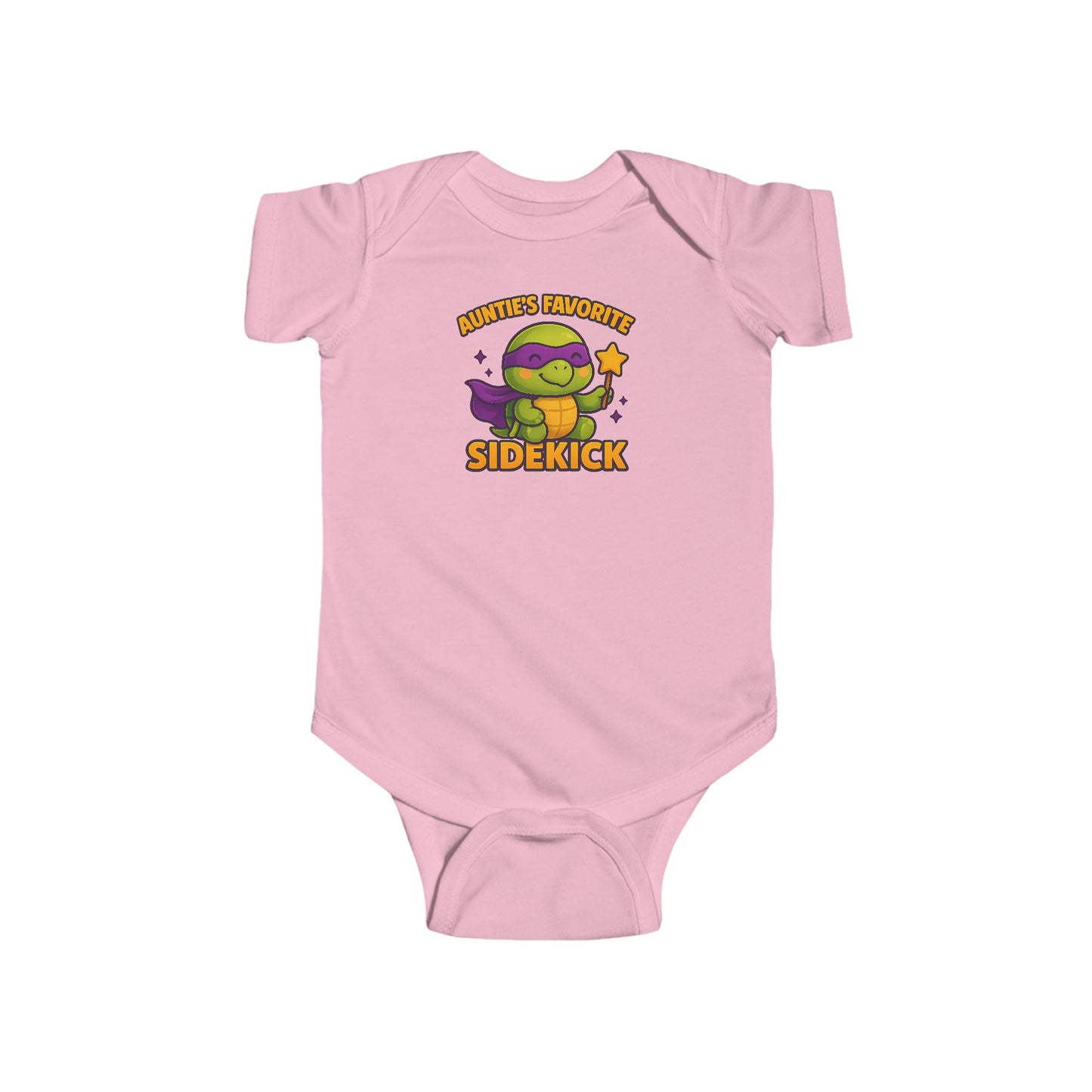 Auntie's Favorite Sidekick - Baby Bodysuit - Super Turtle