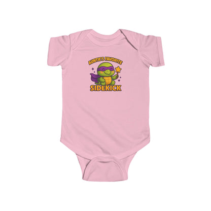 Auntie's Favorite Sidekick - Baby Bodysuit - Super Turtle